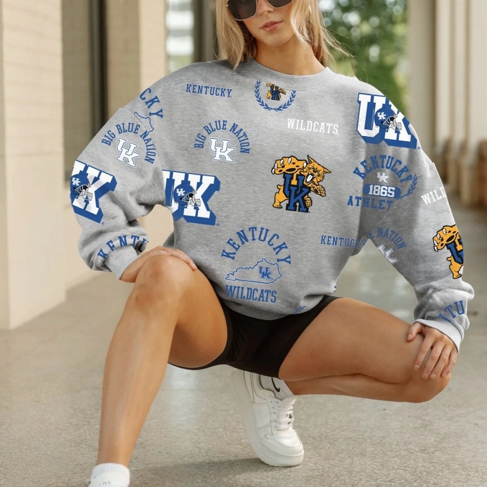 Kentucky Wildcats Women's Gray Sweater